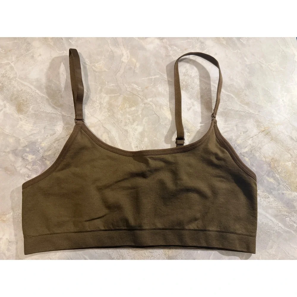 iMucci Girls Ballet Dance Bra Training Bra Brown Removable Straps‎ 8-10 Yrs